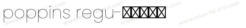 poppins regu字体转换